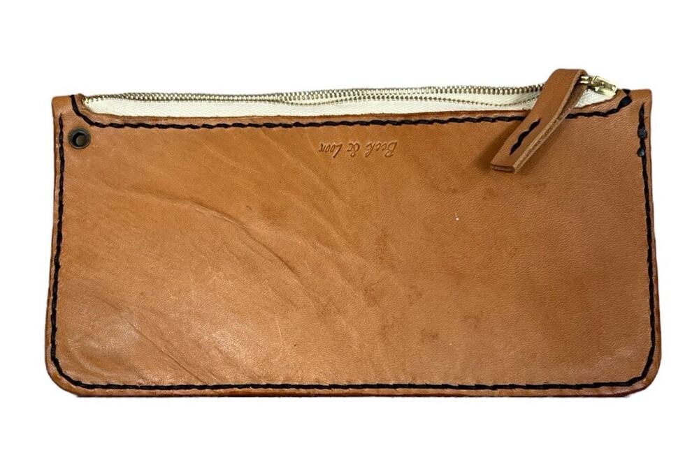 Beck And Loon Leather Zip Pouch Brainerd MN HandMade Sustainable